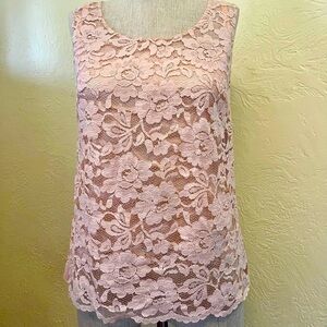 DOLCE & GABBANA 2pc lace sleeveless blouse in orange